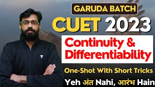 Continuity & Differentiability in One Shot with Short Tricks🔥| CUET 2023  | Maths | Vishal Mahajan