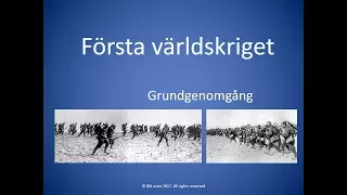 Vad handlar Första världskriget om? [Första världskriget] [En kort och enkel sammanfattning]