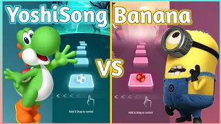Tiles Hop - Yoshi Gets Lit (Trap Remix) VS Minions Banana Song | V Gamer