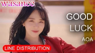 AOA - Good Luck - Line Distribution (Color Coded MV)