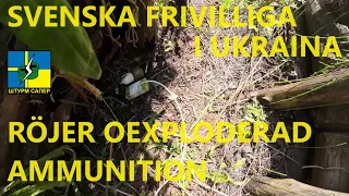 Disposal of unexploded ordnance in Ukraine