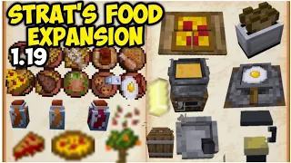 Minecraft 1.19+ Food Mod || Strat's Food Expansion V3 ||