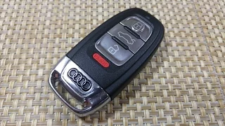 How to change SmartKey Key fob Battery on Audi A5 A3 A4 S4 S5 S6 Q5 Keyless entry IYZFBSB802