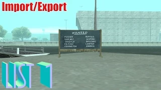 GTA San Andreas - Import/Export (List 1)