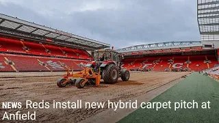 🛑Liverpool FC is installing a new hybrid carpet pitch at Anfield, Ahead of the 2022-23 season