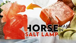 Horse make in Salt II Himalayan Salt Lamp II Incredible Worker