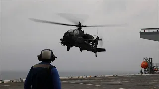Task Force Mustang conducts Deck Landing Qualification on the USS Lewis B. Puller