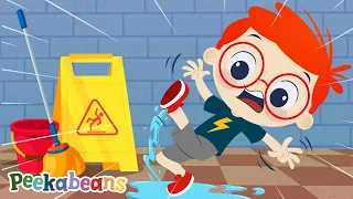 Safety Song 🤚🏻🤚🏻🤚🏻 | Kids Danger & Safety Song @PeekabeansKidsSongs