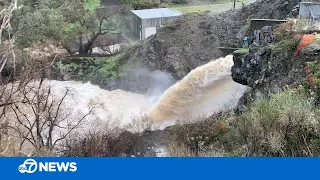 Series of atmospheric storms fill South Bay reservoirs to the point of spilling over