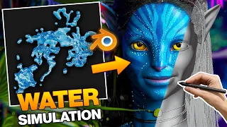 Sculpting Neytiri From a Water Simulation | Blender Sculpting Workflow