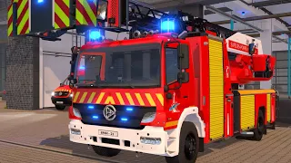 Emergency Call 112 - French Firefighters Responding to Building Fire! 4K