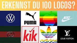 ERKENNST DU 100 LOGOS IN 3 Sekunden? | Logo Quiz Erraten