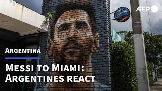 Argentines react to Messi's MLS announcement | AFP