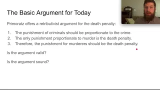 Discussing Primoratz's "Justifying Capital Punishment"