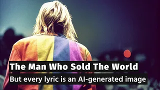 The Man Who Sold The World - But lyrics are AI generated art