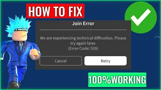 ROBLOX ERROR CODE 529 (NEW FIX) | How To Fix Roblox Disconnected An Http Error Has Occurred (2023)