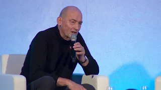 Rem Koolhaas speaking at the World Architecture Festival in Amsterdam on November 2018