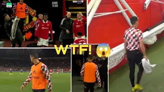 Erik Ten Haag reaction to Ronaldo walking off the pitch before 90 mins