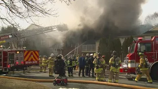Manchester apartment building goes up in flames