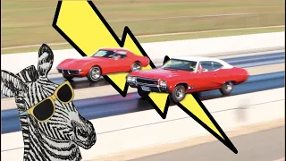 1970 Chevrolet Corvette 454 vs 1968 Buick GS 400 | STOCK DRAG RACE