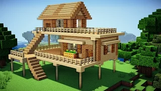 Minecraft: Starter House Tutorial - How to Build a House in Minecraft / Easy /