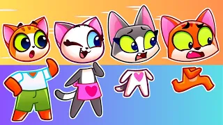 😸 Face Switch Challenge 🔄 Body Puzzle! 😻 Best Kids Nursery Rhymes 🎶 Purr-Purr Live