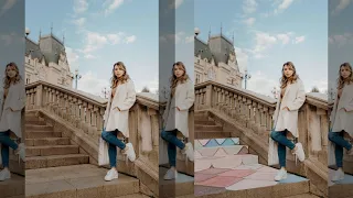 How to add pattern to stairs in Photoshop