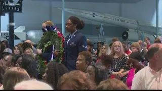 Robins Air Force Base remembers fallen airmen in early Memorial Day ceremony