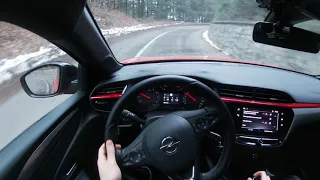 POV test drive by Opel Corsa 2020 gs-line 1.5 100HP Diesel  | GoPRO driving (Winter Time)