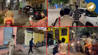 Hyderabad Police crackdown on Roaming in the streets late night