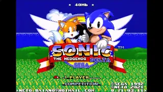 Sonic Hack Longplay - Sonic Delta 40Mb v0.71 + Bridge Zone