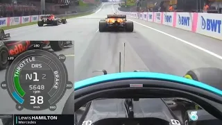 Lewis Hamilton Onboard Race Start Austrian Gp 2021 #enginesound #mercedes #hamilton