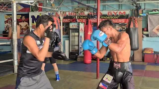 Rementizo showed stamina and Power in dealing with sparring partners Miel Fajardo and Jerome Ranullo