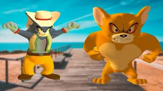 Tom and Jerry War of the Whiskers: Tom vs M. Jerry vs Spike vs Eagle Gameplay HD - Funny Cartoon