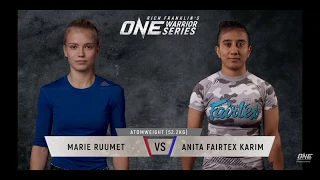 Anita Karim VS Marie Ruumet (MMA) Full Fight (HD)