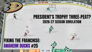 NHL 20 | Fixing the Franchise - Anaheim Ducks #25: President's Trophy Three-Peat?