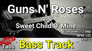 Guns N' Roses - Sweet Child O' Mine (Bass Track) Tabs