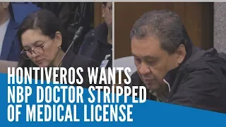 Hontiveros wants NBP doctor stripped of license for giving hospital passes
