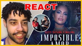 Natti Natasha x Maluma - Imposible Amor | REACT / REACCIÓN | EDY KENDALL