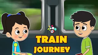 Train Journey | Gattu Chinki and Train | Animated Stories | English Cartoon | Moral Story | PunToon