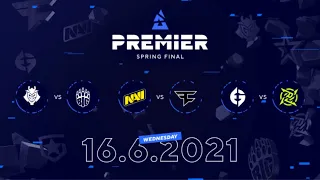 G2 vs BIG, NAVI vs Faze, EG vs NIP | BLAST Premier Spring Final Day 2