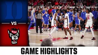 Duke vs. NC State Men's Basketball Highlights (2022-23)