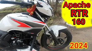 All New 2024 TVS Apache RTR 160 2V: New Features & New Price? Exhaust Sound !!