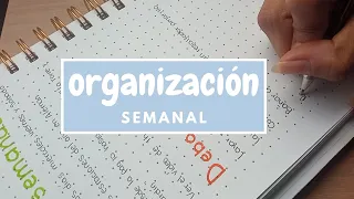 ORGANIZACIÓN SEMANAL | cómo me organizo en una semana