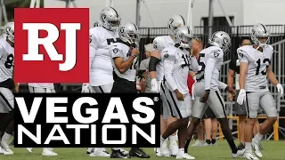 Antonio Brown Pads up for the first time at Raiders Training Camp