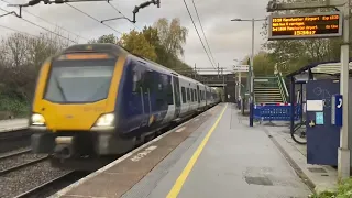 Trains at Heald Green (13/11/2023) (ft Seven Freight Trains)