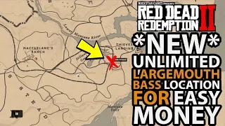 *NEW* Unlimited Largemouth Bass Location For EASY Money in Red Dead Online