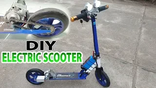 Build A Electric Scooter With Starter Motor Motorcycle and 775 Motor