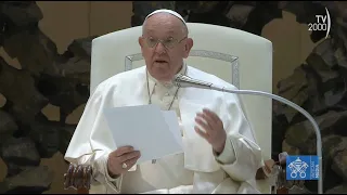 Papa Francesco, Udienza Generale del 1 maggio 2024