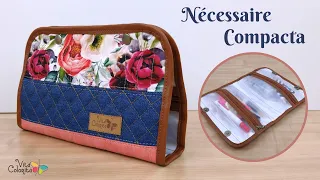 Passo a passo | Nécessaire compacta com bolso expansível ou porta make